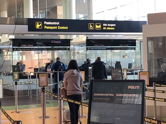Copenhagen Airport - passport control for flights outside Schengen
